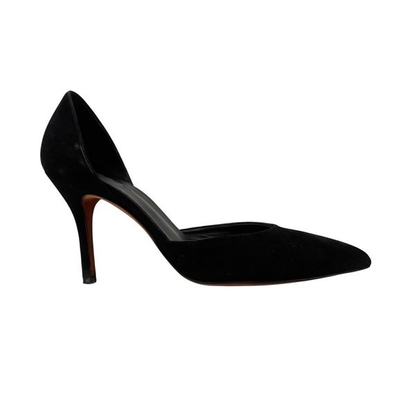 Vince Suede Paulette d'Orsay High Heel Pumps Shoe Black Size 7.5 - Picture 5 of 10